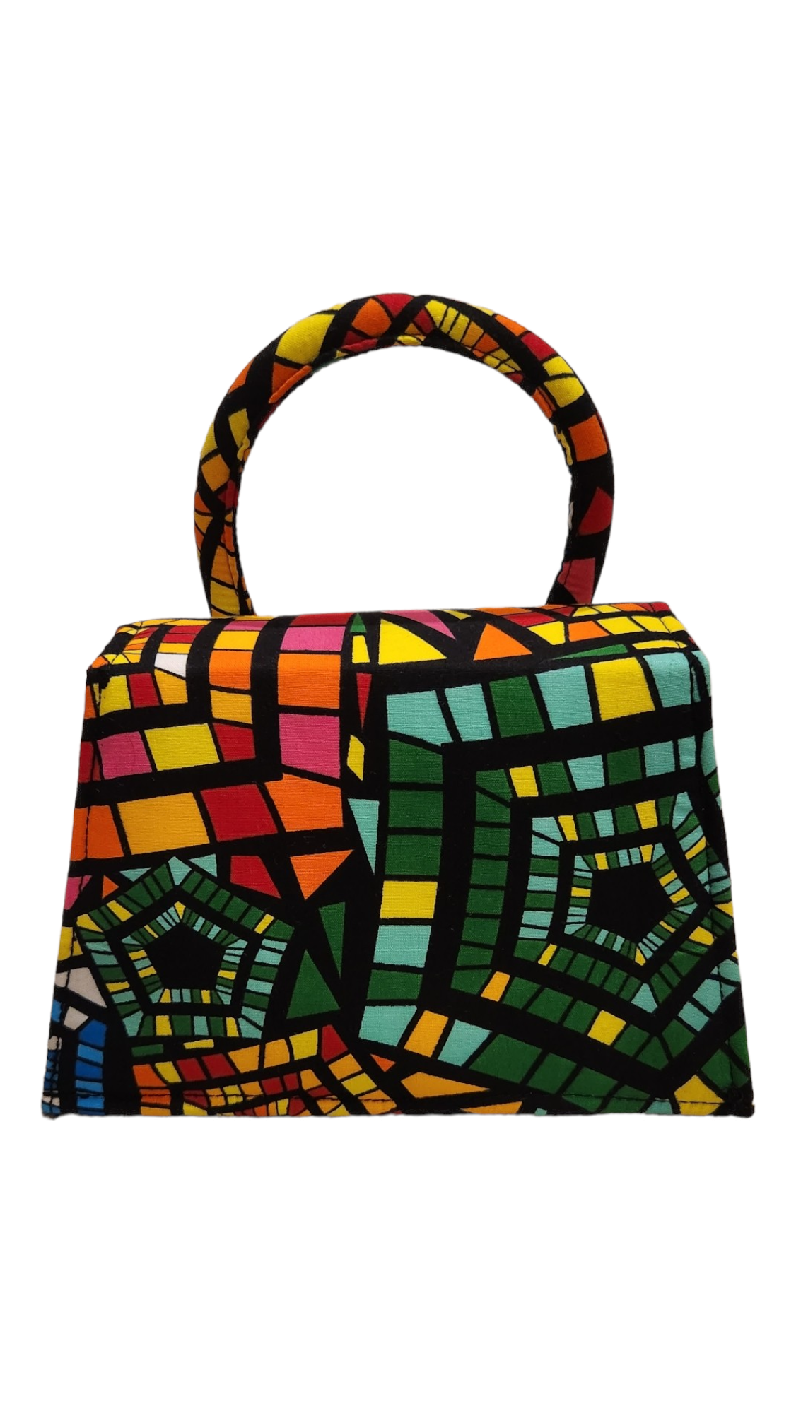 Multicolored Mosaic "Twyla" Purse