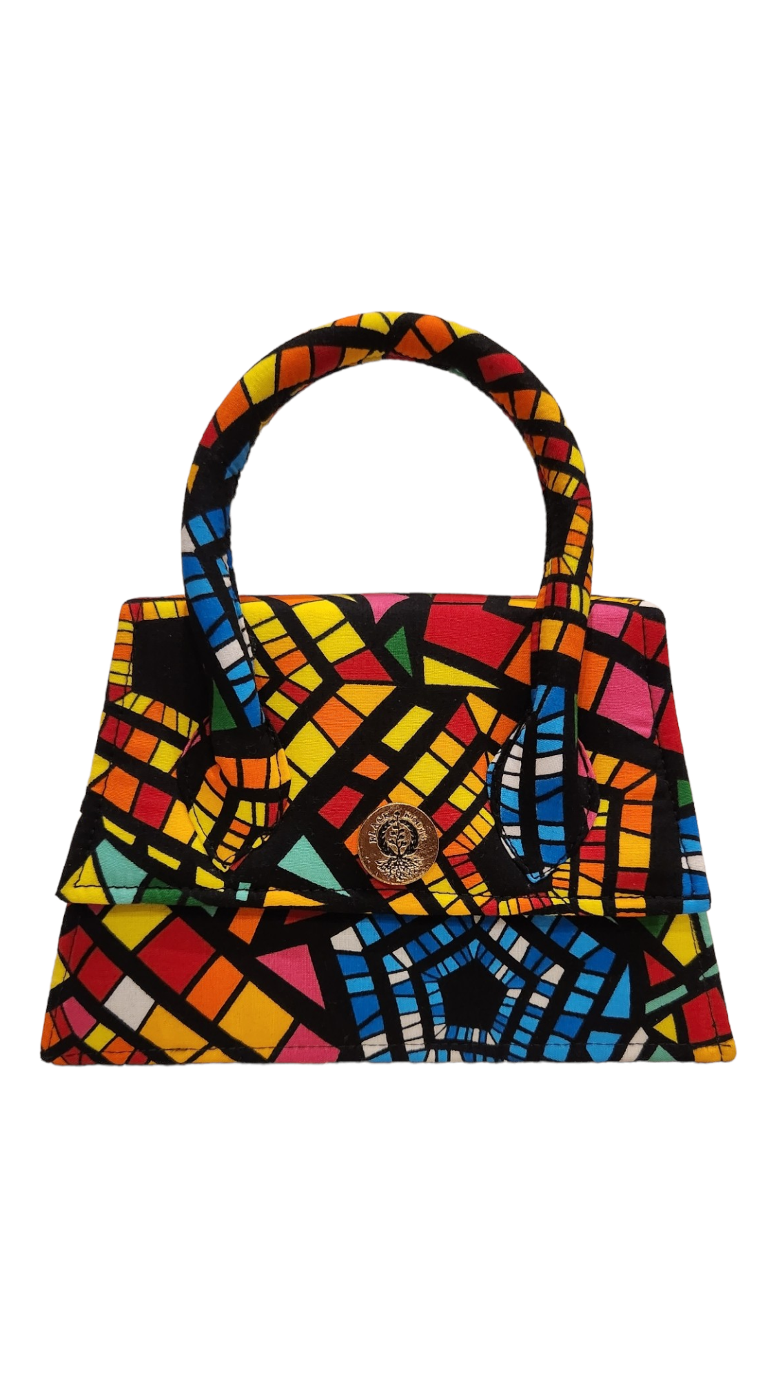 Multicolored Mosaic "Twyla" Purse