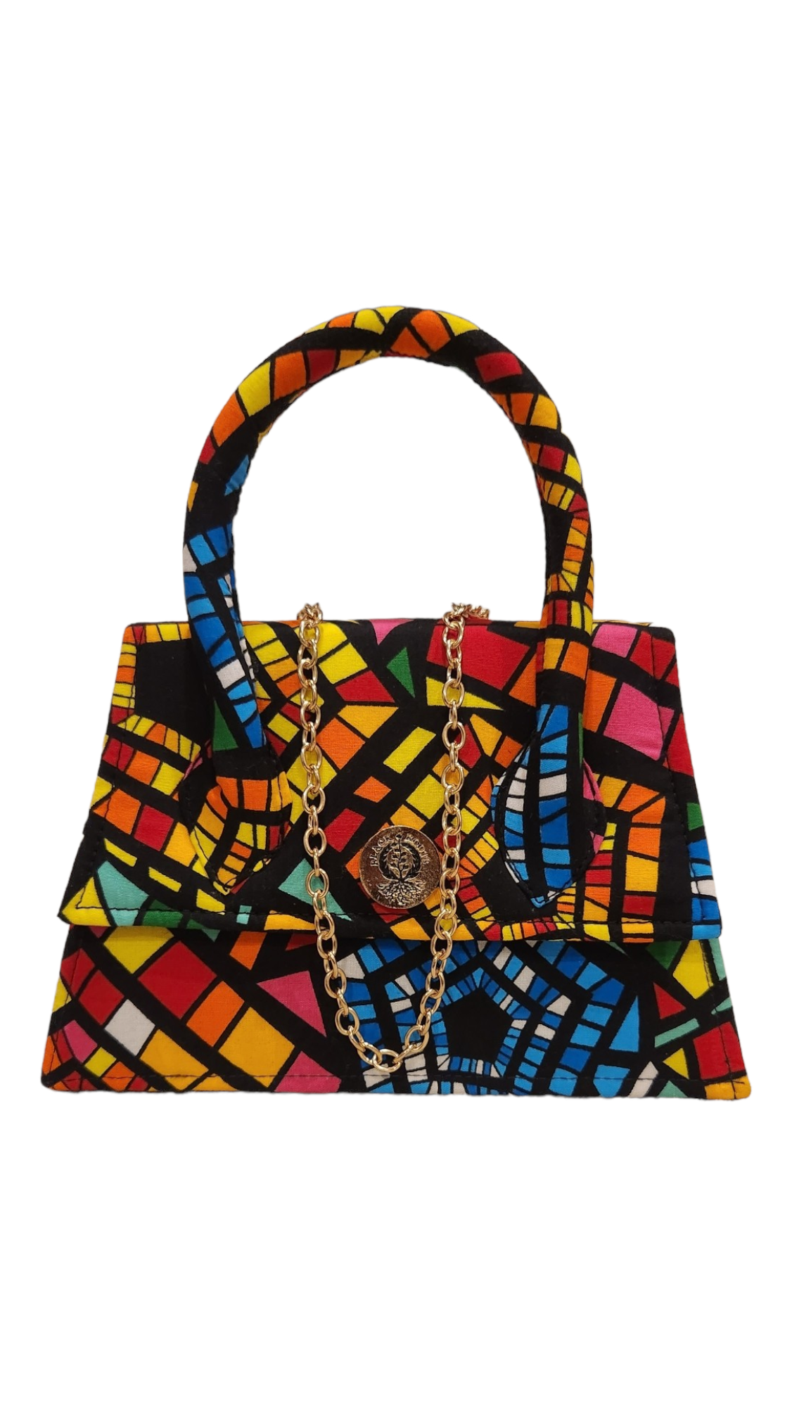 Multicolored Mosaic "Twyla" Purse