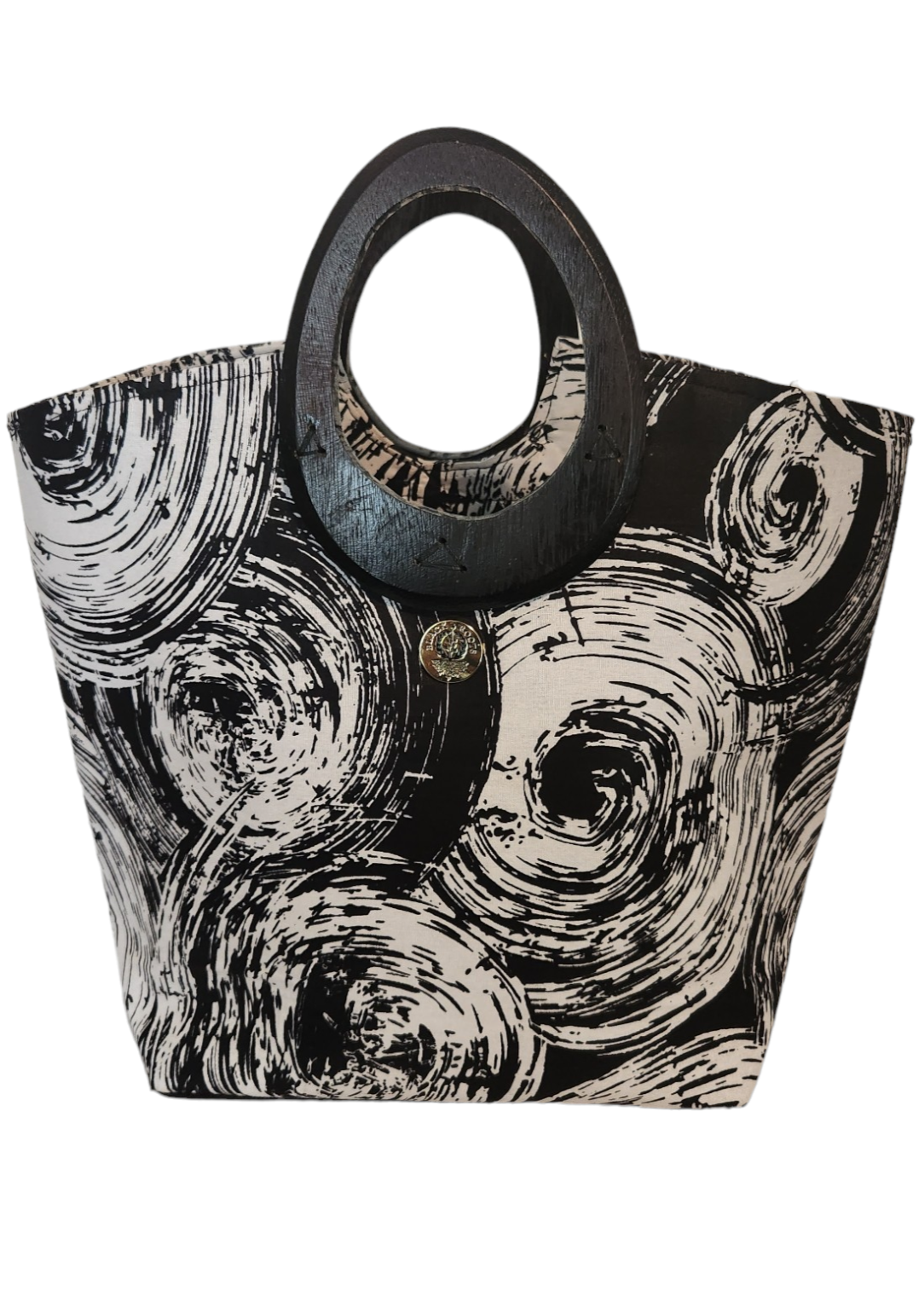 Black & White Swirl "Tsehai" Tote