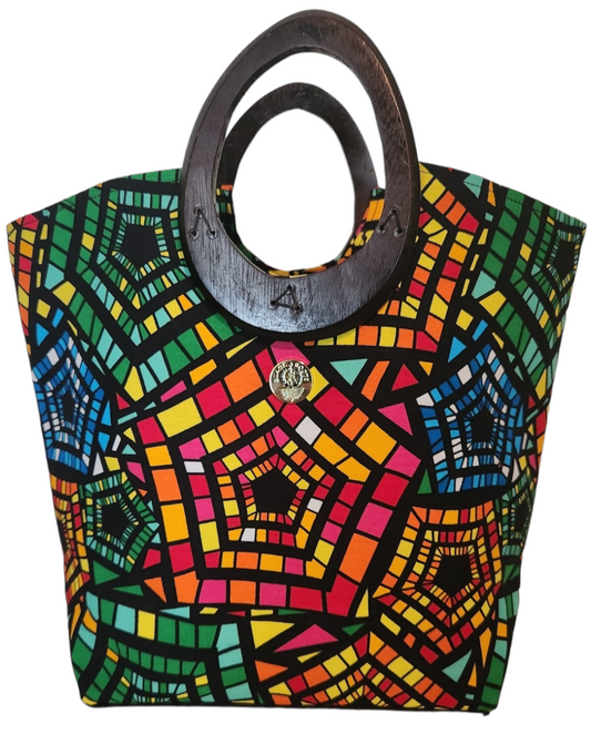 Multicolored "Tsehai" Tote