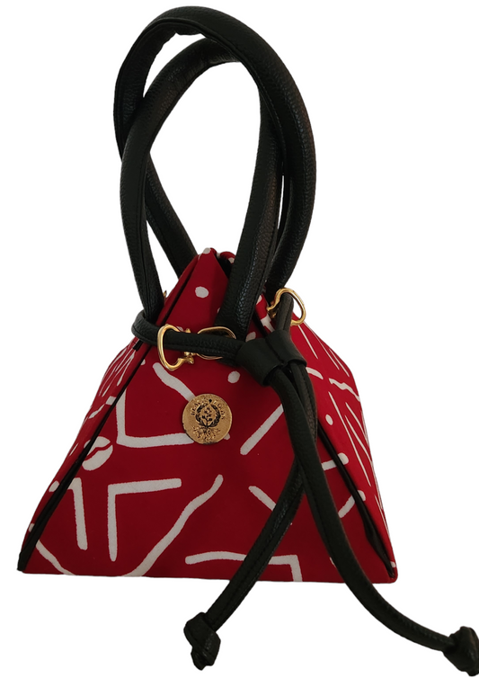 Red & White "Kisha "Purse