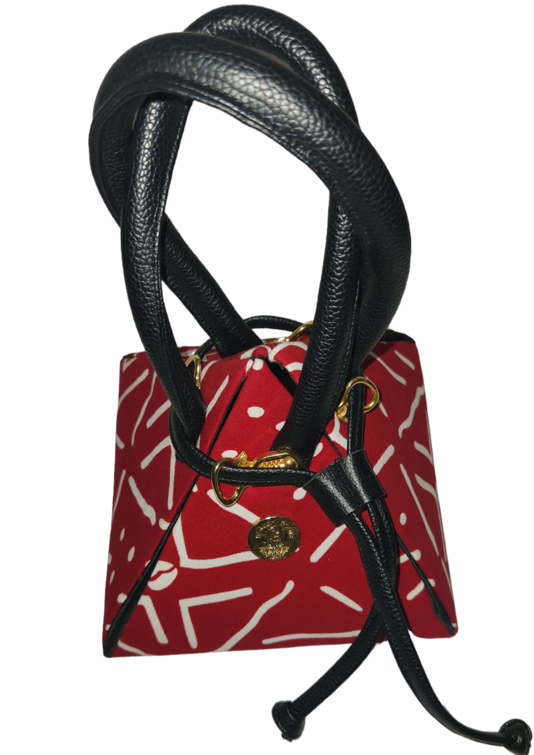 Red & White "Kisha "Purse