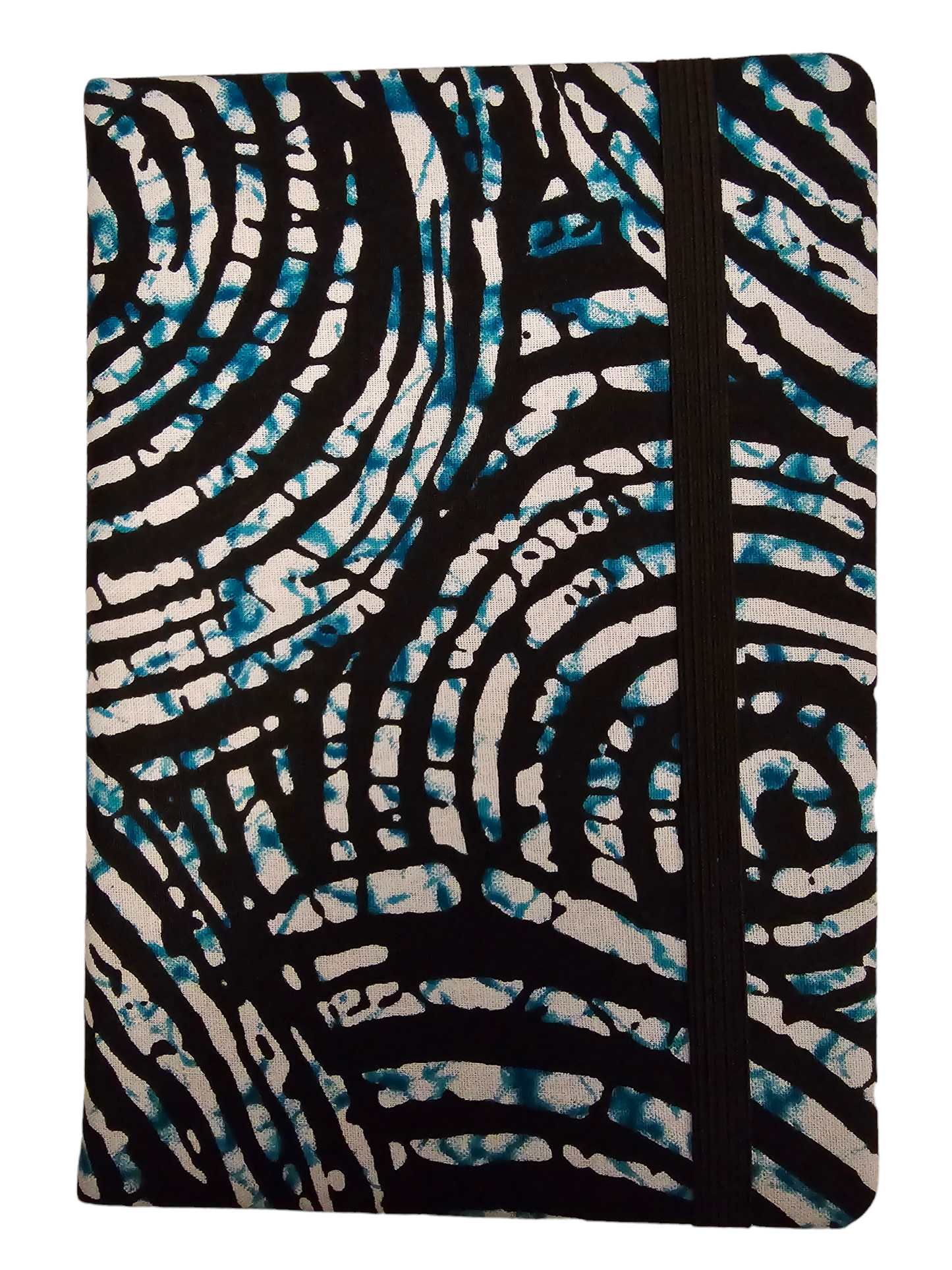 Black & Turquoise Swirl - Journal